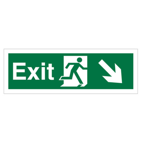 Exit (Down / Right Arrow) Sign (40091V)